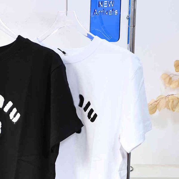 women's t-shirt designer luxury chao brand miu home towel embroidered letter short sleeve t-shirt women's summer loose a0lz, White
women's t-shirt designer luxury chao brand miu home towel embroidered letter short sleeve t-shirt women's summer loose a0lz, White