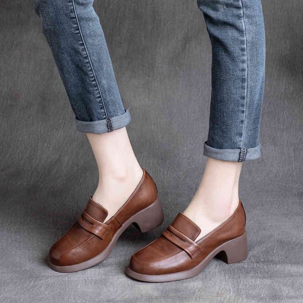sandals spring handsome cowhide cover foot round head comfortable thick heel single shoes british style medium women's yfdd, Black
sandals spring handsome cowhide cover foot round head comfortable thick heel single shoes british style medium women's yfdd, Black