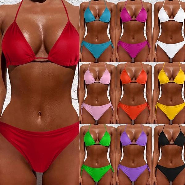 women pure color swimwear summer style lady ne bikini set pushup a thin suit azilian biquini swimsuit 220616, White;black
women pure color swimwear summer style lady ne bikini set pushup a thin suit azilian biquini swimsuit 220616, White;black
