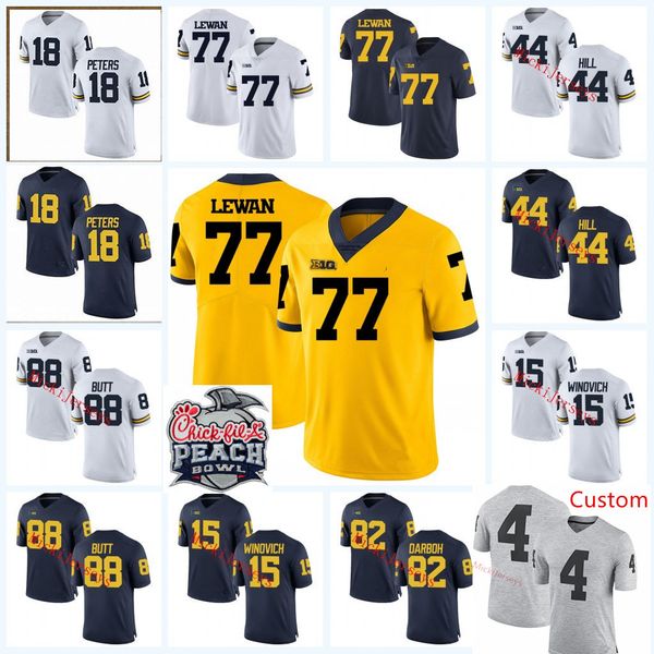 2022 ncaa custom michigan wolverines stitched football jersey 15 chase winovich 76 steve hutchinson 22 ty law 96 tom mack 17 tyrone wheatley, Black
2022 ncaa custom michigan wolverines stitched football jersey 15 chase winovich 76 steve hutchinson 22 ty law 96 tom mack 17 tyrone wheatley, Black