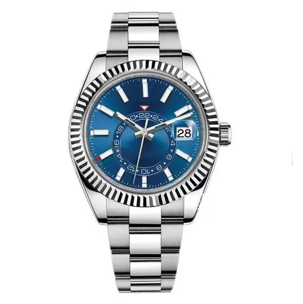 men watches waterproof dual time zone sky dweller luxury 316l stainless steel watches asian multi-function automatic mechanical sweep moveme, Slivery;brown
men watches waterproof dual time zone sky dweller luxury 316l stainless steel watches asian multi-function automatic mechanical sweep moveme, Slivery;brown