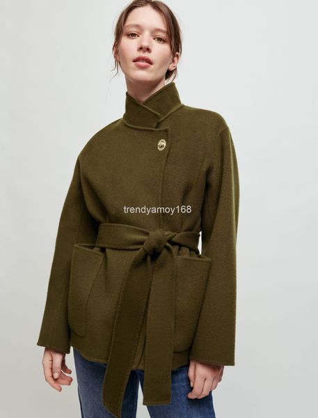 women's wool & blends france autumn and winter 21 m@je large patch bag loose belt wool coat pure original high-end women's wear, Black
women's wool & blends france autumn and winter 21 m@je large patch bag loose belt wool coat pure original high-end women's wear, Black