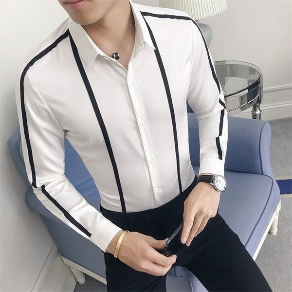 plus size men shirt brand new slim fit casual men's social shirts long sleeve business formal wear party dress shirts 5xls sale 201124, White;black
plus size men shirt brand new slim fit casual men's social shirts long sleeve business formal wear party dress shirts 5xls sale 201124, White;black