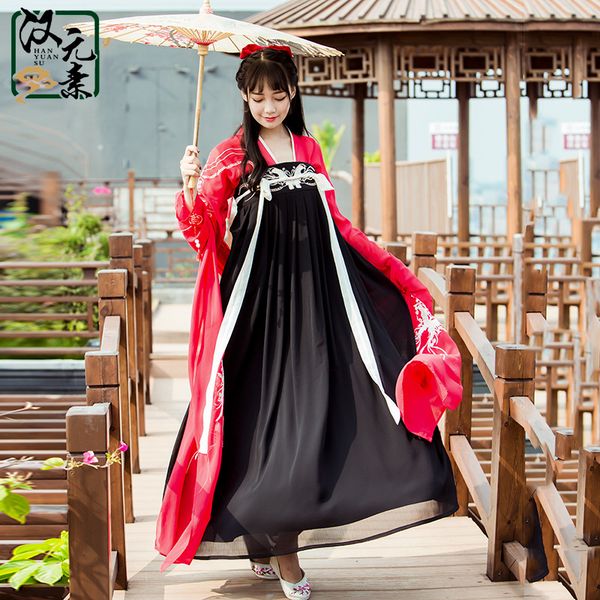 ins new original han elements hanfu women red placket han chinese clothing improved daily embroidery chest-high dress, Black;gray
ins new original han elements hanfu women red placket han chinese clothing improved daily embroidery chest-high dress, Black;gray