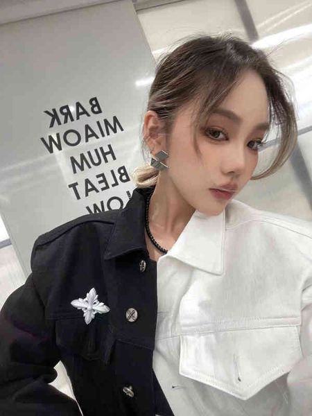 women's jackets longping kids spring lapel long sleeve black and white contrast cross flower sweet cool dark style denim jacket fashion, Black;brown
women's jackets longping kids spring lapel long sleeve black and white contrast cross flower sweet cool dark style denim jacket fashion, Black;brown