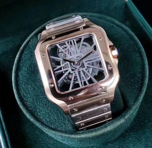 watch man classic quartz movement men watches designer stainless steel bracelet new arrivals wristwatch gift skeleton face watch, Slivery;brown
watch man classic quartz movement men watches designer stainless steel bracelet new arrivals wristwatch gift skeleton face watch, Slivery;brown
