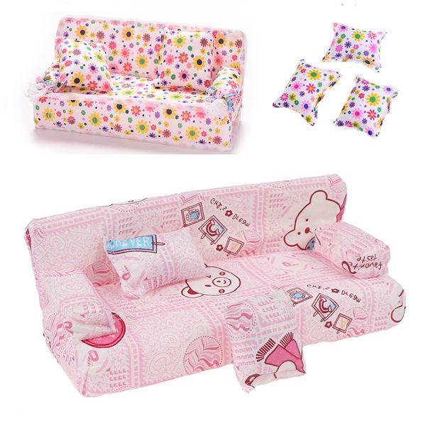 5 set wholesale beautiful mini dollhouse furniture flower print cloth sofa couch with 2 full cushions for doll house decoration toys
5 set wholesale beautiful mini dollhouse furniture flower print cloth sofa couch with 2 full cushions for doll house decoration toys