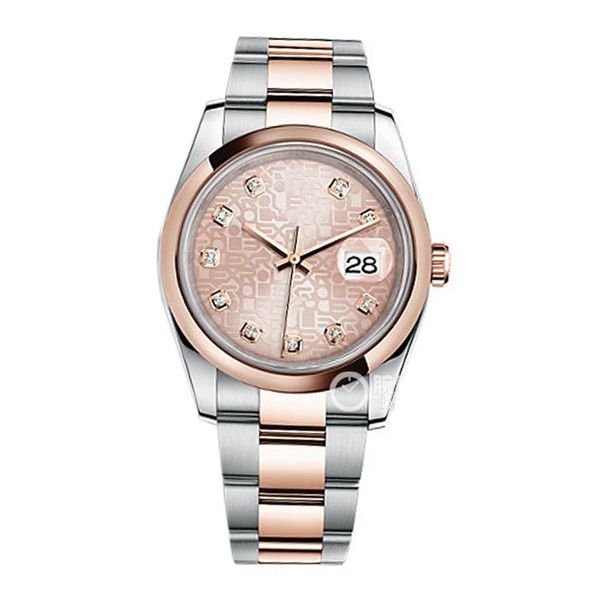 asian watch 2813 sport automatic mechanical watchs 116201-72601 18k everose gold strap 36mm pink diamond dial luxury ladies wristwatch casua, Slivery;brown
asian watch 2813 sport automatic mechanical watchs 116201-72601 18k everose gold strap 36mm pink diamond dial luxury ladies wristwatch casua, Slivery;brown