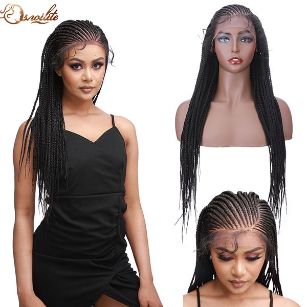 costume accessories synthetic lace front wig braided wigs with baby hair 29inch box braids wig for black women cornrow lace wigs, Silver
costume accessories synthetic lace front wig braided wigs with baby hair 29inch box braids wig for black women cornrow lace wigs, Silver