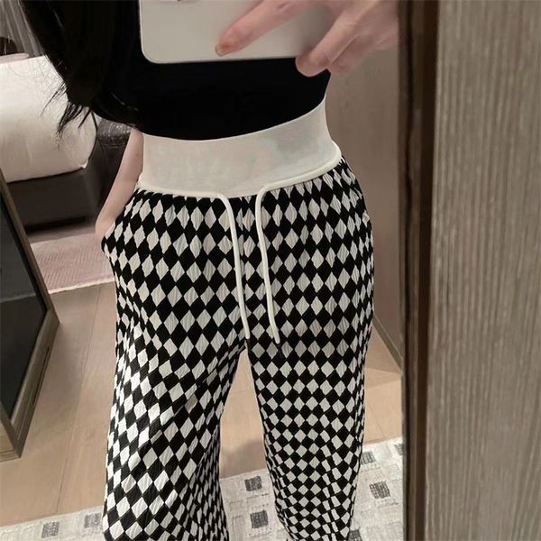 wide leg knitted casual pants streetwear joggers jacquard lettering checkered swallow gird high waist new sweatpants baggy, Black;white
wide leg knitted casual pants streetwear joggers jacquard lettering checkered swallow gird high waist new sweatpants baggy, Black;white