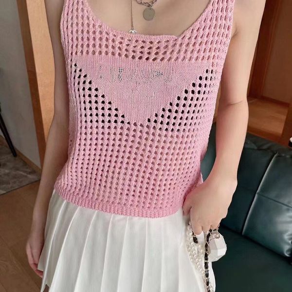 luxury designer triangle print womens tanks fashion hollow knitted jacquard breathable camis sports running beach tank travel sun, White
luxury designer triangle print womens tanks fashion hollow knitted jacquard breathable camis sports running beach tank travel sun, White