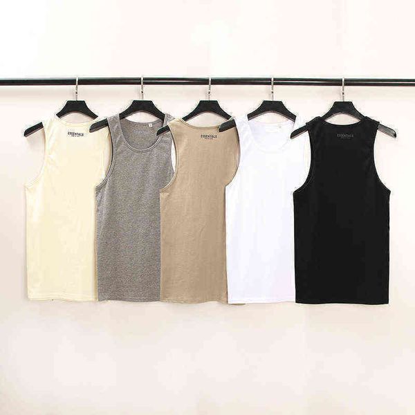 22 tide brand sleeveless t-shirt men's women's t shirts fog essential double line couple sports oversize fitness vest high street, White;black
22 tide brand sleeveless t-shirt men's women's t shirts fog essential double line couple sports oversize fitness vest high street, White;black