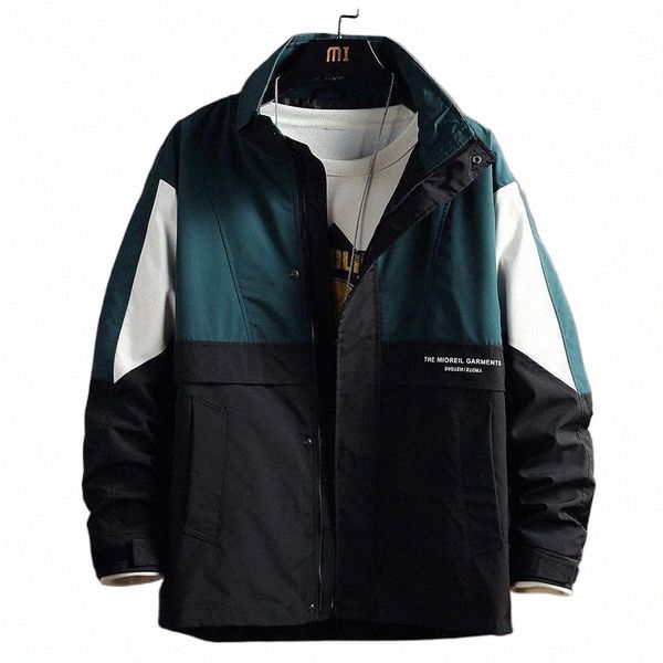 men's jackets autumn and winter korean color matching casual trend all-match jacket a9j2#, Black;brown
men's jackets autumn and winter korean color matching casual trend all-match jacket a9j2#, Black;brown