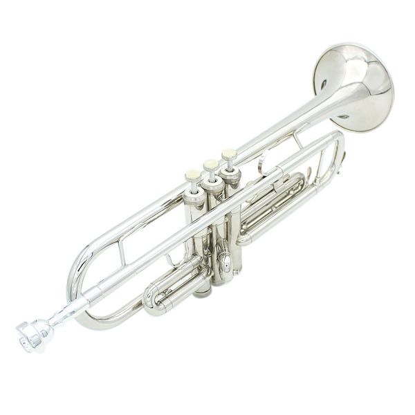 bb b flat trumpet silver-plated brass exquisite with mouthpiece cleaning brush cloth gloves strap
bb b flat trumpet silver-plated brass exquisite with mouthpiece cleaning brush cloth gloves strap