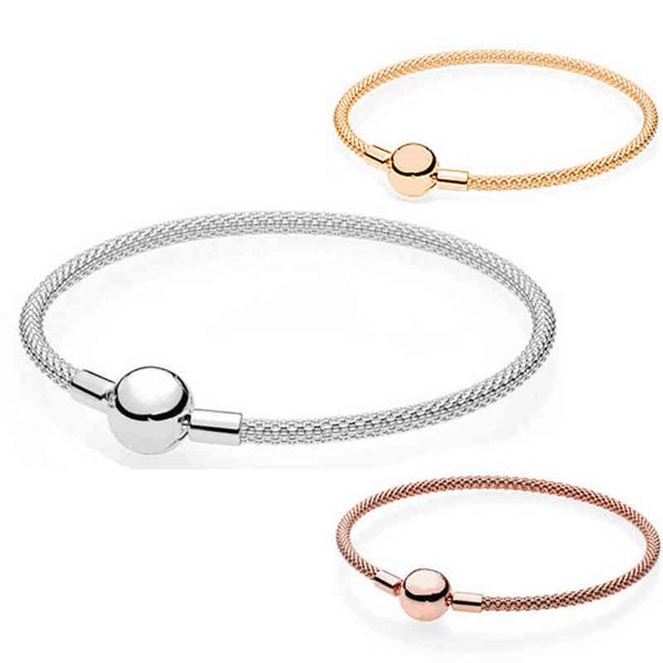 new 100% 925 sterling silver classic basic mesh bracelet weave bracelet gold color rose gold diy beads accessories factory aa220315, Golden;silver
new 100% 925 sterling silver classic basic mesh bracelet weave bracelet gold color rose gold diy beads accessories factory aa220315, Golden;silver
