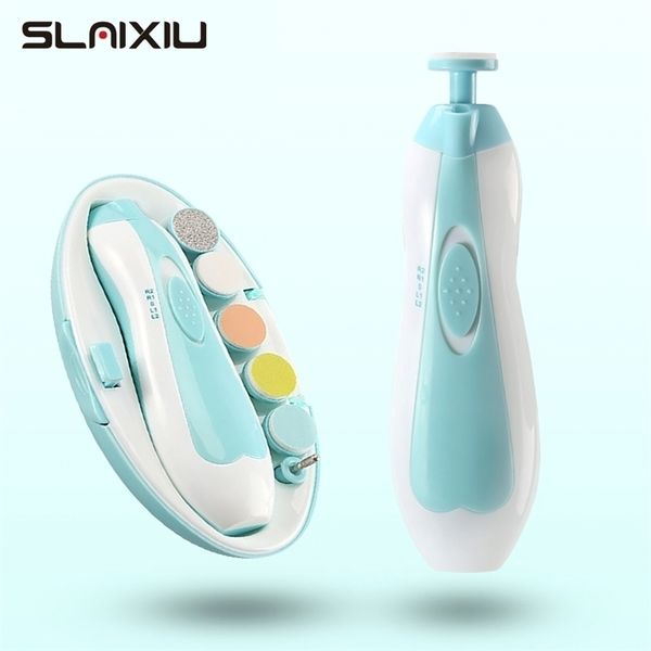 electric polisher powder 6piece electric nail clipper manicure set s baby kit 220622