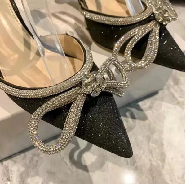 bowtie new mach rhinestone thin shoes high heels sandals pointed satin wedding women's all-match cross ankle strappy women's luxur, Black
bowtie new mach rhinestone thin shoes high heels sandals pointed satin wedding women's all-match cross ankle strappy women's luxur, Black