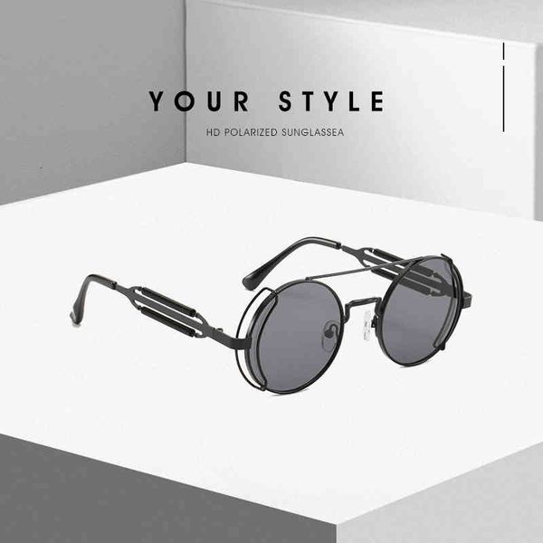 sunglasses round frame cyberpunk sunglasses fashion trend metal hollow leg xt08, White;black
sunglasses round frame cyberpunk sunglasses fashion trend metal hollow leg xt08, White;black