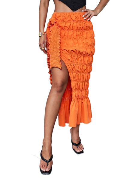 ruched split thigh skirt y3vh#, Black
ruched split thigh skirt y3vh#, Black