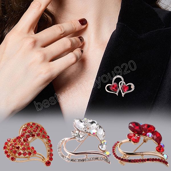 red rhinestone love heart brooches for women men classic valentine's day party casual brooch pin gifts jewelry accessorises, Gray
red rhinestone love heart brooches for women men classic valentine's day party casual brooch pin gifts jewelry accessorises, Gray
