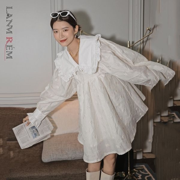 lanmrem autumn peter pan collar aline aboveknee length street wear lovely princess style long sleeve white dress 2a534 220725, Black;gray
lanmrem autumn peter pan collar aline aboveknee length street wear lovely princess style long sleeve white dress 2a534 220725, Black;gray