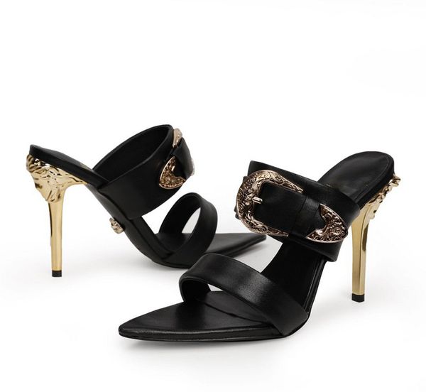 elling famous brand ladies genuine leather party sandals classic luxury 10cm high-heeled shoes designer women's summer casual dress sho, Black
elling famous brand ladies genuine leather party sandals classic luxury 10cm high-heeled shoes designer women's summer casual dress sho, Black