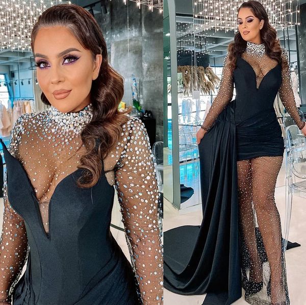 2022 plus size arabic aso ebi black mermaid prom dresses sheer neck evening formal party second reception birthday engagement gowns dress zj
2022 plus size arabic aso ebi black mermaid prom dresses sheer neck evening formal party second reception birthday engagement gowns dress zj