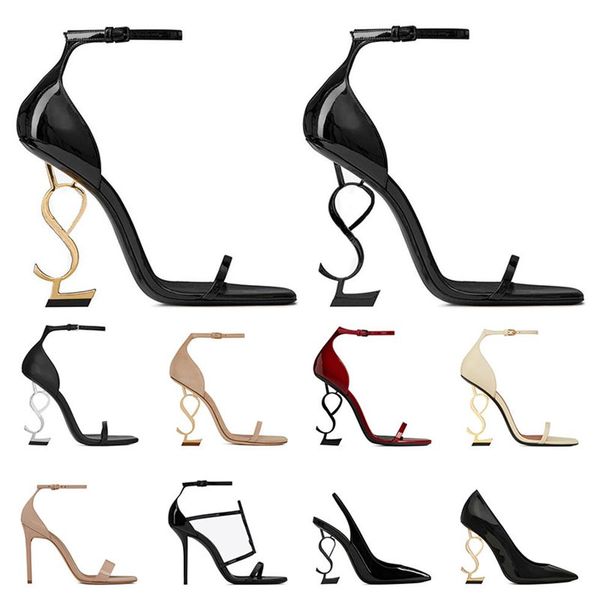 women luxury dress shoes high heels patent leather gold tone triple black nude lady fashion sandals open toes stiletto heel party 189n
women luxury dress shoes high heels patent leather gold tone triple black nude lady fashion sandals open toes stiletto heel party 189n