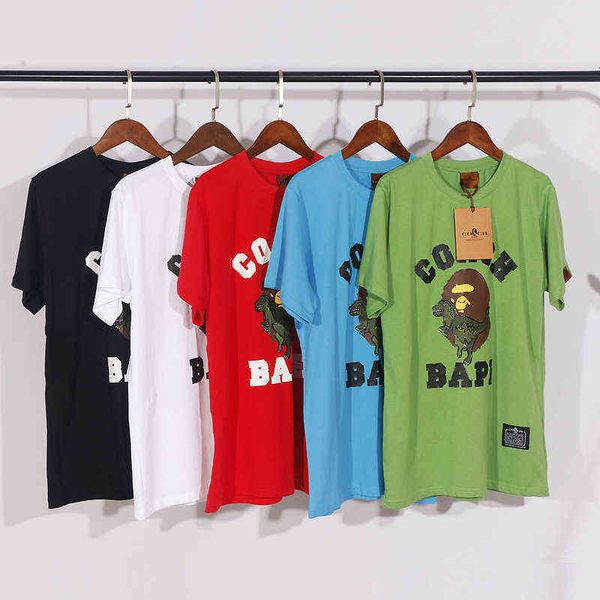 2021bape dinosaur co branding ape head 3d printing short sleeve t-shirt men and women fashion, White;black
2021bape dinosaur co branding ape head 3d printing short sleeve t-shirt men and women fashion, White;black