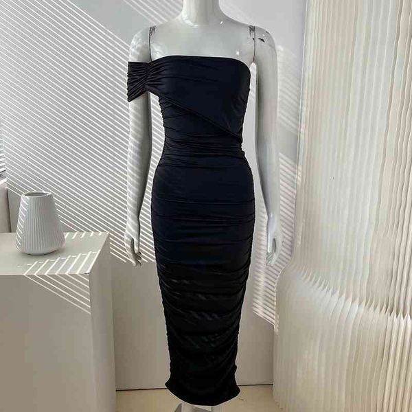 casual dresses foreign trade original single french strapless diagonal shoulders simple solid color slim fold one-step skirt goddess tempera, Black;gray
casual dresses foreign trade original single french strapless diagonal shoulders simple solid color slim fold one-step skirt goddess tempera, Black;gray