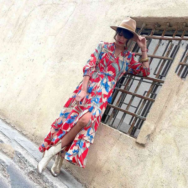 prom luxury designer women's dresses 2022 spring and summer women's printed long bohemian holiday skirt split dresses, Black
prom luxury designer women's dresses 2022 spring and summer women's printed long bohemian holiday skirt split dresses, Black