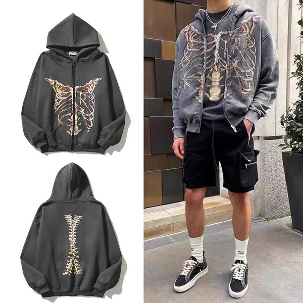hoodies repressent skeleton retro trendy loose high street hip -hap hooded sweater men's and female couple coat tide, Black
hoodies repressent skeleton retro trendy loose high street hip -hap hooded sweater men's and female couple coat tide, Black