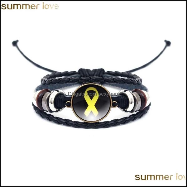 other bracelets jewelry new fashion black mti layer leather bracelet yellow ribbon glass cabochon buckle punk weave gifts for family drop de, Golden;silver
other bracelets jewelry new fashion black mti layer leather bracelet yellow ribbon glass cabochon buckle punk weave gifts for family drop de, Golden;silver