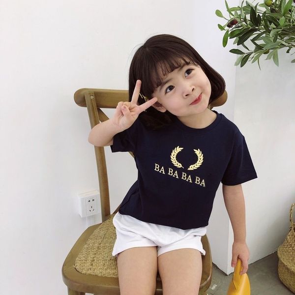 childrens t-shirts kids designer clothes girls boys clothes short sleeve family clothing with letters wheat ear pattern 100% cotton 80-150, Blue
childrens t-shirts kids designer clothes girls boys clothes short sleeve family clothing with letters wheat ear pattern 100% cotton 80-150, Blue