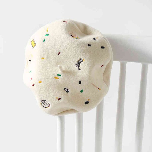 omea wool beret women japanese cute crown cartoon painter hat embroidery colorful dots retro beret sweet wool cap kawaii j220722, Blue;gray
omea wool beret women japanese cute crown cartoon painter hat embroidery colorful dots retro beret sweet wool cap kawaii j220722, Blue;gray