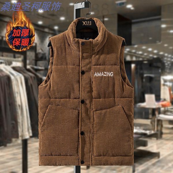 men's vests designer corduroy vest men's autumn and winter 2021 new trend wearing cotton vest, waistcoat, waistcoat thickened warm, Black;white
men's vests designer corduroy vest men's autumn and winter 2021 new trend wearing cotton vest, waistcoat, waistcoat thickened warm, Black;white