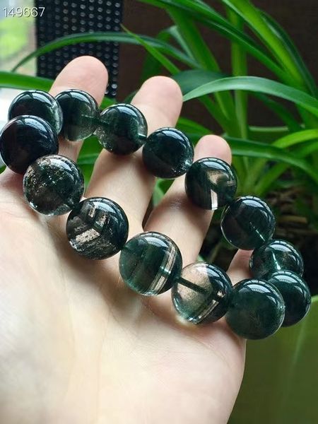 natural green phantom quartz bracelet 15mm women men garden crystal green phantom clear round beads stretch aaaaaa, Silver
natural green phantom quartz bracelet 15mm women men garden crystal green phantom clear round beads stretch aaaaaa, Silver