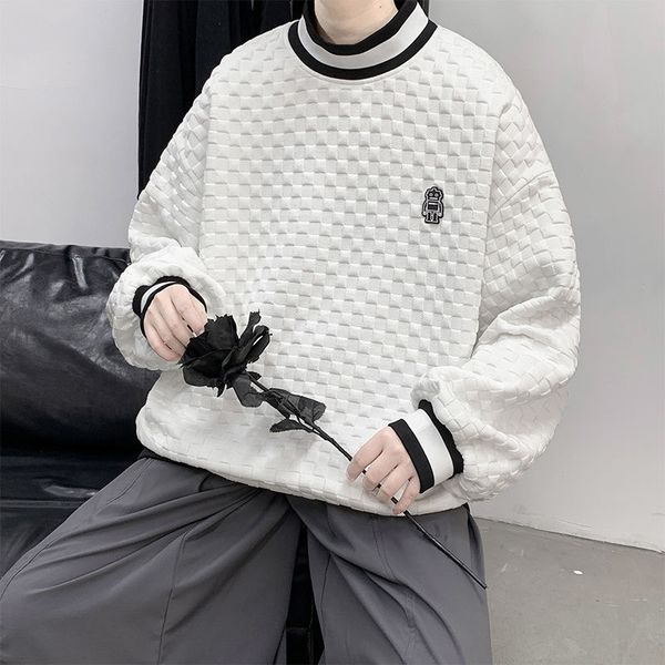 hybskr design cartoon graphic plaid casual men sweatshirts autumn winter harajuku o neck male pullovers korean uniform l220816, Black
hybskr design cartoon graphic plaid casual men sweatshirts autumn winter harajuku o neck male pullovers korean uniform l220816, Black