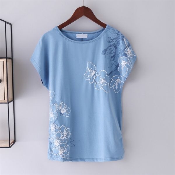 womens t shirt summer cotton loose short sleeve tees female white 3d printing tshirt basic large size 4xl 210317
womens t shirt summer cotton loose short sleeve tees female white 3d printing tshirt basic large size 4xl 210317