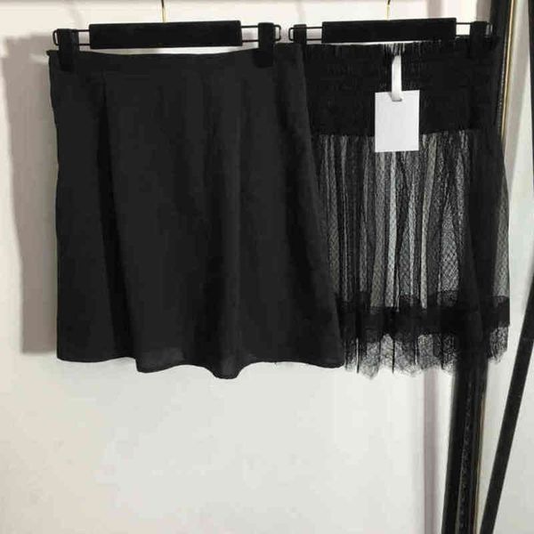 22ss designer women skirt shorts high waist black lace mesh short skirts silk lining two piece suit dress shirt logo d..r brand high end fem
22ss designer women skirt shorts high waist black lace mesh short skirts silk lining two piece suit dress shirt logo d..r brand high end fem