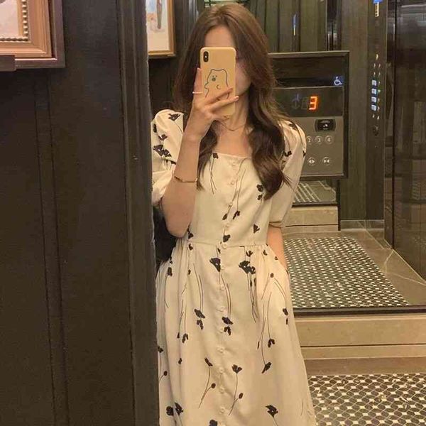 casual dresses 2022 summer women's small fresh chiffon floral long skirt french tea break platycodon bubble sleeve square neck dress qj, Black;gray
casual dresses 2022 summer women's small fresh chiffon floral long skirt french tea break platycodon bubble sleeve square neck dress qj, Black;gray