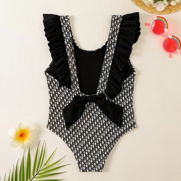baby girls one-piece designer swimwear kids swimsuit bathing suit girls with letters one-pieces bow beachwear bikini swim children clothing, Black 
baby girls one-piece designer swimwear kids swimsuit bathing suit girls with letters one-pieces bow beachwear bikini swim children clothing, Black