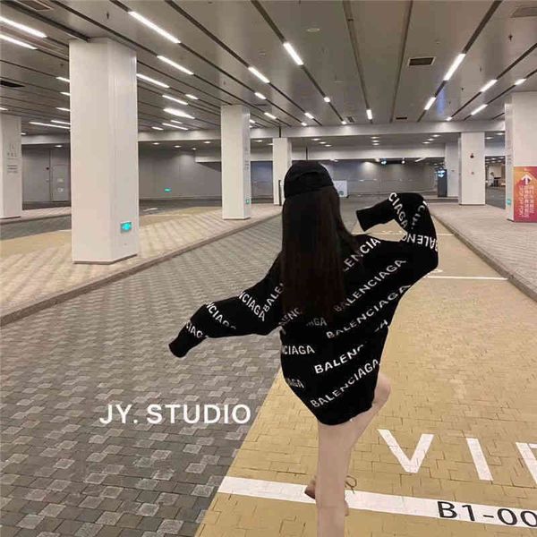 designer hoodies balencaigass men's sweaters men's and women's same parisian fashion letter jacquard loose age reducing mediu, Black
designer hoodies balencaigass men's sweaters men's and women's same parisian fashion letter jacquard loose age reducing mediu, Black