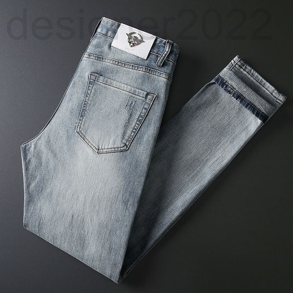 men's jeans designer autumn jeans men's slim leggings international special korean perforated pants fashion brand 58do, Blue
men's jeans designer autumn jeans men's slim leggings international special korean perforated pants fashion brand 58do, Blue