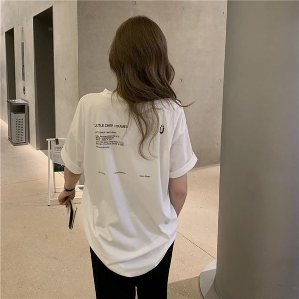 3 sizes -xl womens t-shirt causal simple letter pattern printing short sleeve summer female women korean fashion woman t-shirts, White
3 sizes -xl womens t-shirt causal simple letter pattern printing short sleeve summer female women korean fashion woman t-shirts, White