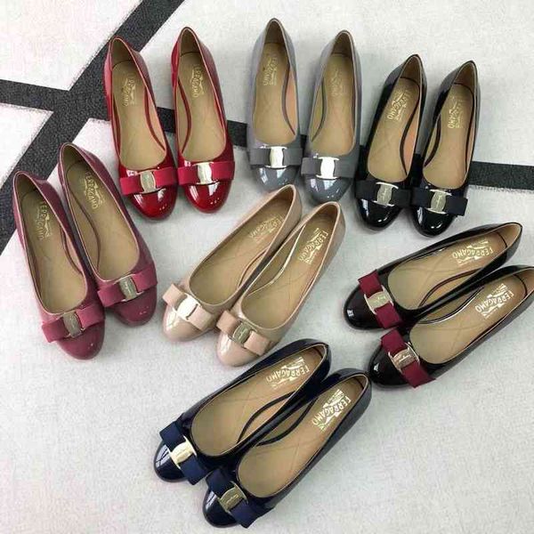 dongguan round head real patent leather women's shoes bow casual flat sole single medium thick heel wedding sf, Black
dongguan round head real patent leather women's shoes bow casual flat sole single medium thick heel wedding sf, Black