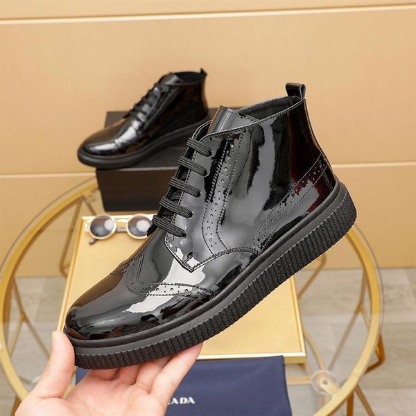 men women martin boots designer short boot calfskin noble fashion trendy man bottom rubber non-slip comfortable wear-resistant siz310e, Black
men women martin boots designer short boot calfskin noble fashion trendy man bottom rubber non-slip comfortable wear-resistant siz310e, Black