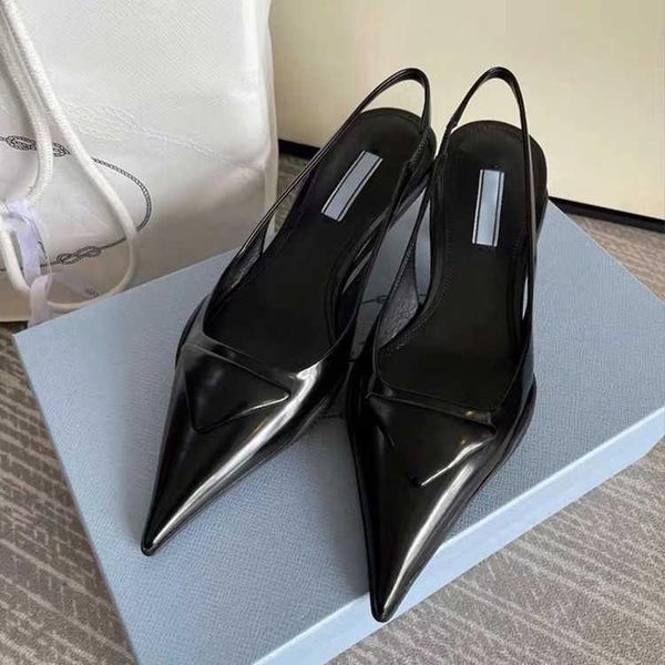 super quality name brand women sandals pumps low heel luxury designer brushed genuine leather slingback sandal lady wedding party dress qsj, Black
super quality name brand women sandals pumps low heel luxury designer brushed genuine leather slingback sandal lady wedding party dress qsj, Black