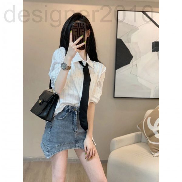 women's polos designer chaopai 22 early spring new all over black and white stripe loose versatile shirt with embroidered tie design fe
women's polos designer chaopai 22 early spring new all over black and white stripe loose versatile shirt with embroidered tie design fe
