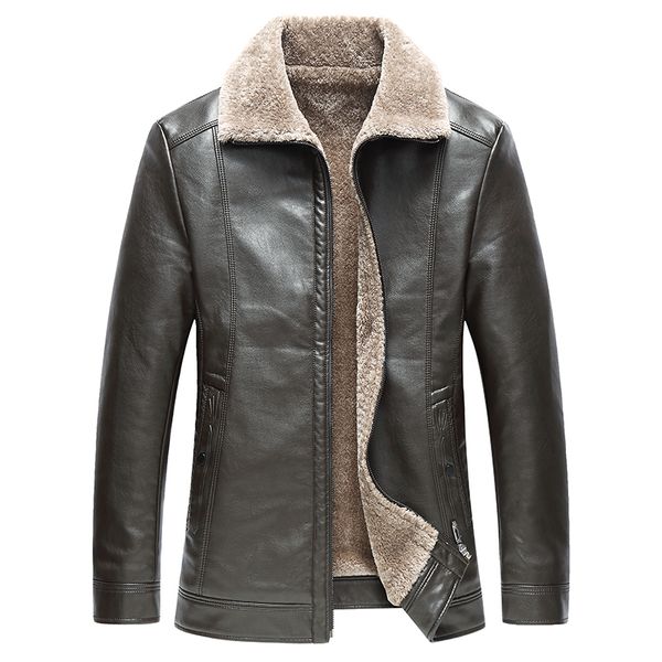 men's winter leather jacket male coats warm outwear warm lapel men jacket casual fashion classic men jacket motor jackets s6xl 220816, Black;brown
men's winter leather jacket male coats warm outwear warm lapel men jacket casual fashion classic men jacket motor jackets s6xl 220816, Black;brown
